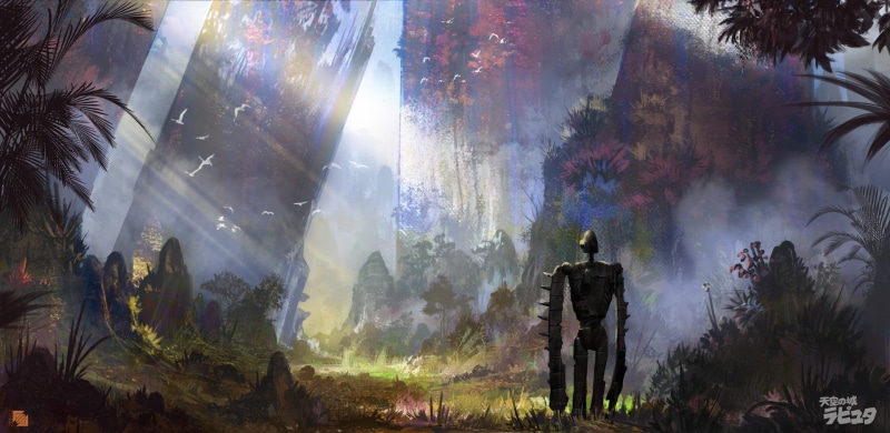 天野喜孝风？吉卜力天空之城混搭赛博朋克的壁纸合集