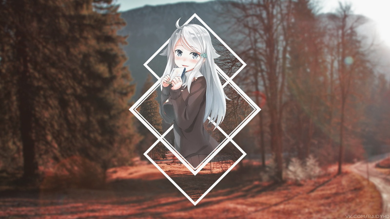 这组壁纸的灵魂主角！二次元少女画中画氛围感拉满