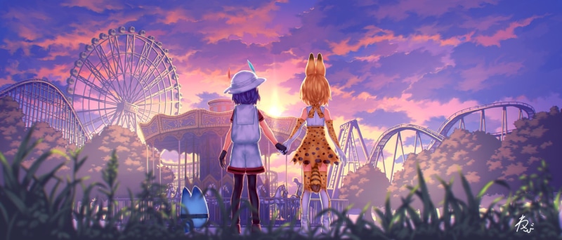 《兽娘动物园》高清壁纸合集 薮猫 小包 朱鹮 沙狐 羊驼