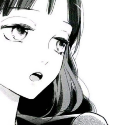 17张高清黑白丧系动漫女生头像
