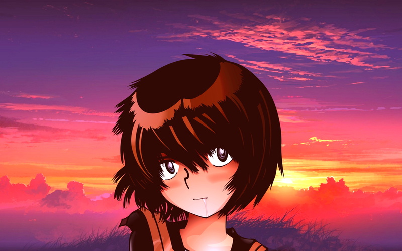 《谜之彼女X》雨宫美琴 黄昏主题 4K高清动漫壁纸