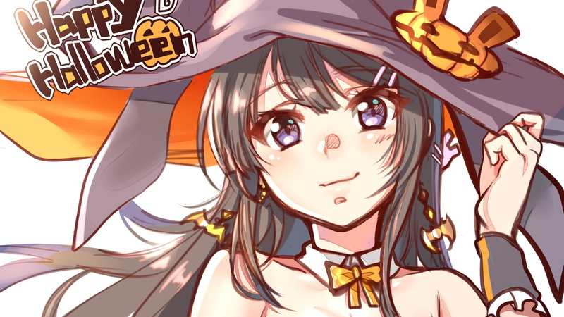 万圣节主题 青春猪头少年樱岛麻衣高清壁纸