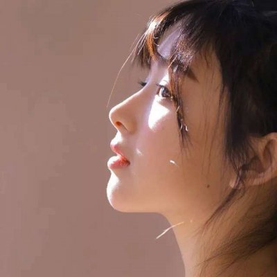 14张高清清新款！微信美女侧脸头像合集