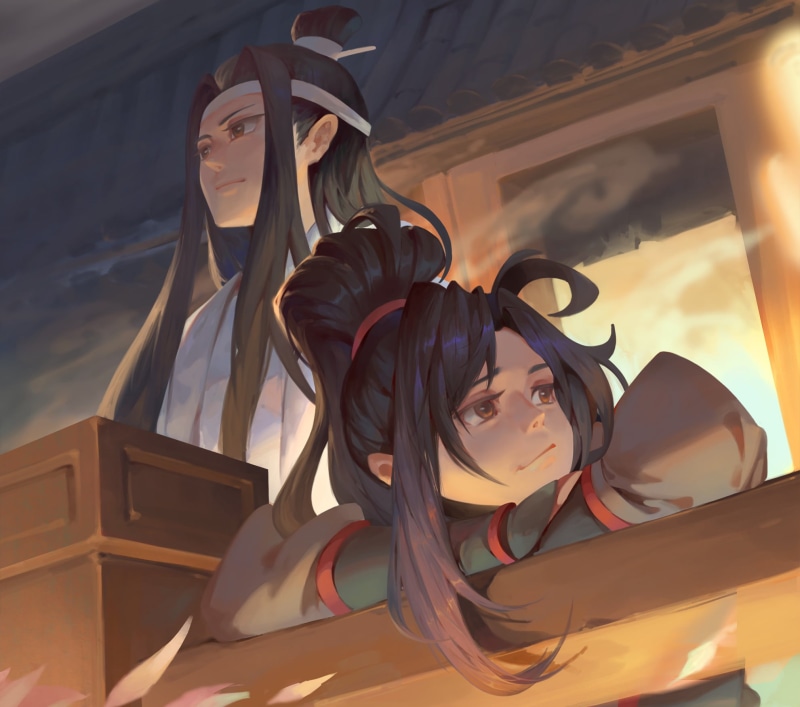 魔道祖师 动漫 蓝湛 魏无羡 1080P 高清壁纸