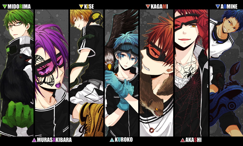 黑子的篮球高清壁纸合集 绿间真太郎,黄濑凉太,黑子哲也,青峰大辉,火神大我,紫原敦,赤司征十郎,1080P