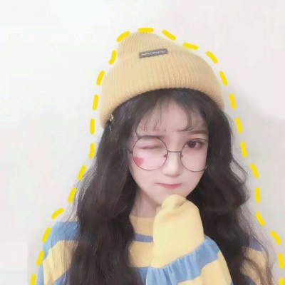 20张高清可爱风圆框眼镜女生头像合集
