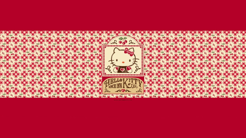 复古风Hello Kitty动漫高清壁纸