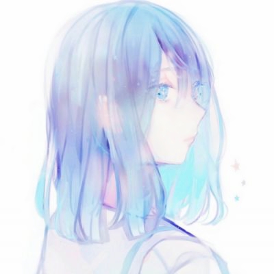 蓝色系卡通忧郁女生头像 28张高清图分享