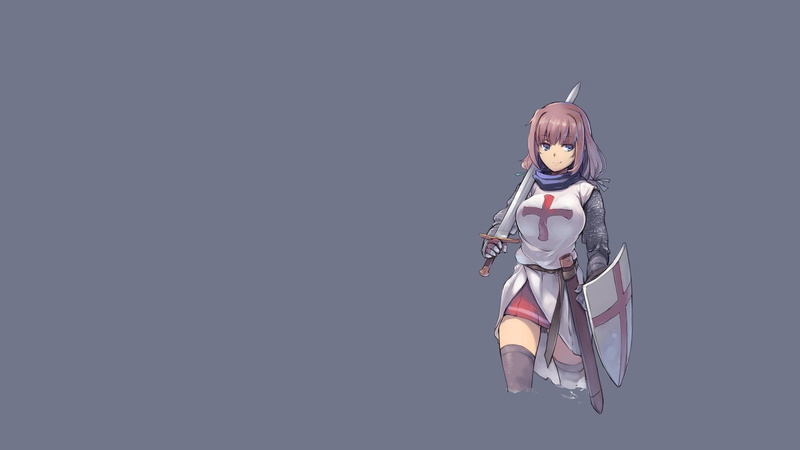 美到窒息！1080P动漫少女骑士壁纸合集