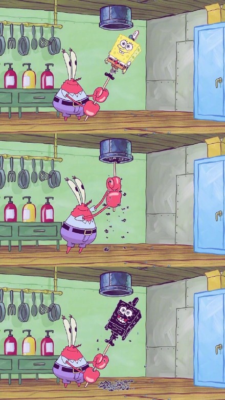 分享一组超治愈的海绵宝宝主题壁纸