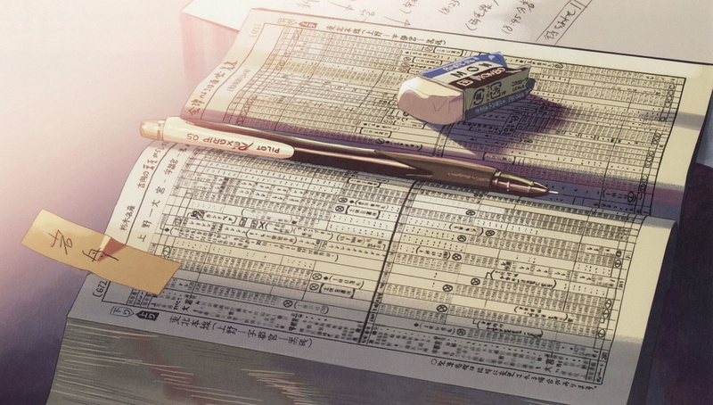 秒懂！新海诚风5厘米壁纸合集 铅笔,1080P,书本,厘米,新海诚,回忆,动漫,橡皮,高清壁纸