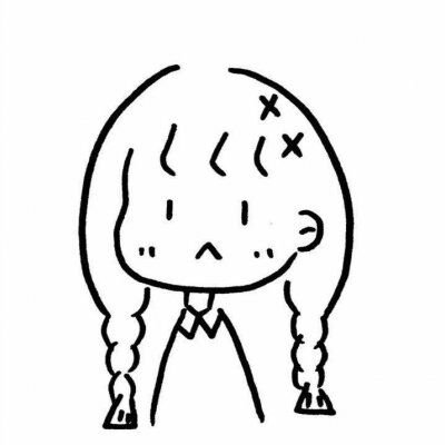 20张高清可爱小女孩简笔画头像合集