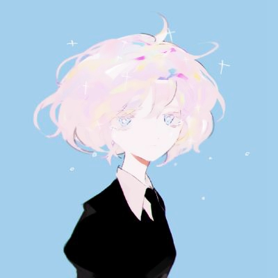 蓝色系卡通忧郁女生头像 28张高清图分享