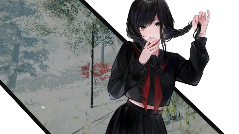 动漫女生半身壁纸合辑