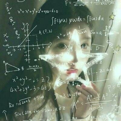22张高清霸气女生QQ头像 搭配数学公式超有范儿