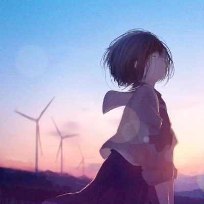 蓝色系卡通忧郁女生头像 28张高清图分享