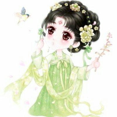 古风Q版呆萌女生头像合集，14张高清古风萌系头像任你选