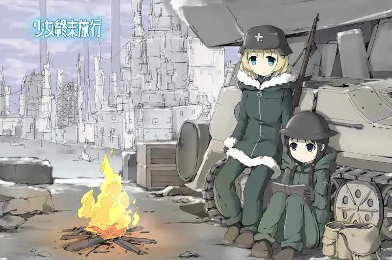 少女终末旅行 军装 动漫 坦克 千登世 1080P 优里 高清壁纸