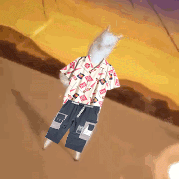 这套羊驼穿搭表情包太会整活了