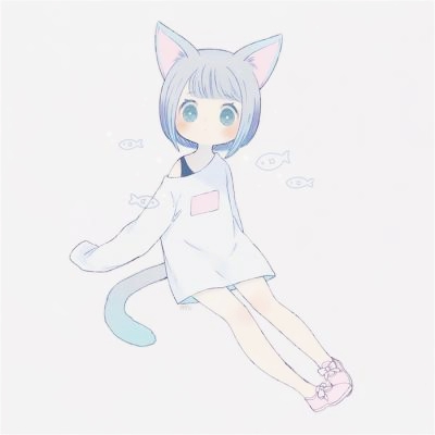 24张超可爱猫耳女生卡通头像 高清动漫款直接存