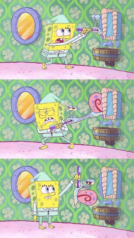 分享一组超治愈的海绵宝宝主题壁纸