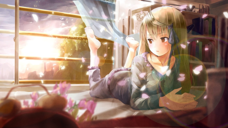 二次元金发少女壁纸分享