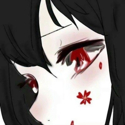 34张高清好看的黑化二次元女生头像合集