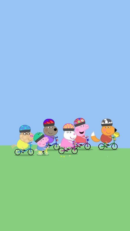 一组可爱的小猪佩奇壁纸合集