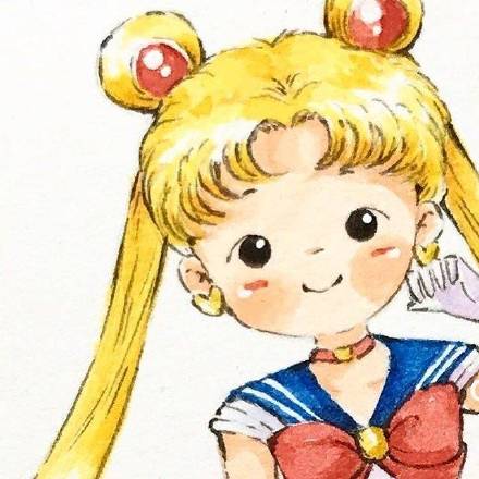 软乎乎的水彩少女头像合集