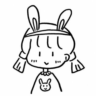20张高清可爱小女孩简笔画头像合集