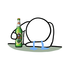 喝酒emo必备！饮酒痛哭表情包合集