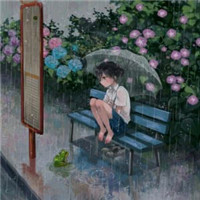 女生失恋淋雨头像 23张伤感氛围感头像合集