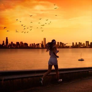 19张高清唯美女生奔跑励志头像 适合当头像用