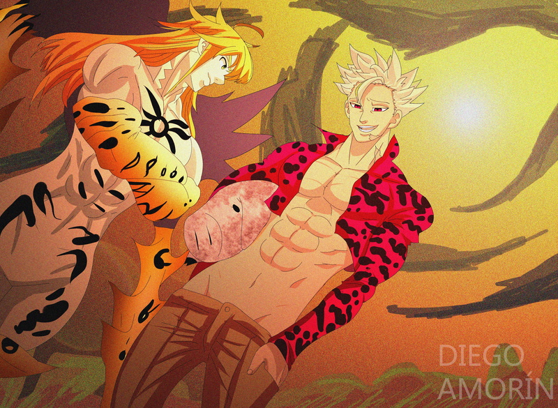 七大罪班和霍克的4K壁纸