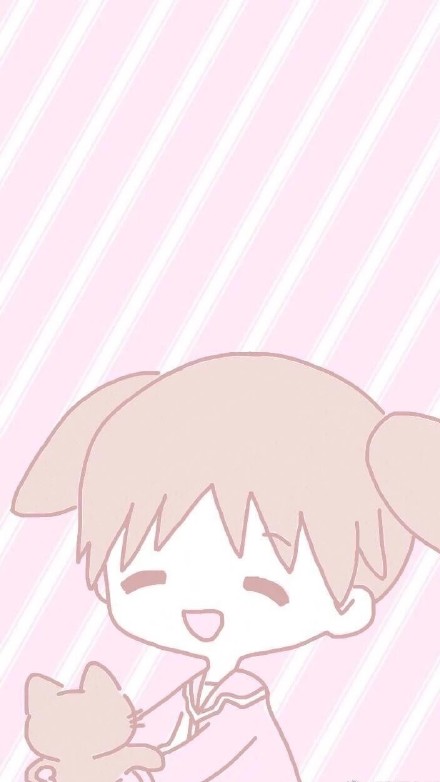 超治愈！一组软乎乎的可爱动漫风壁纸