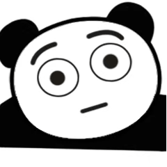 软萌眨眼熊猫头表情包合集