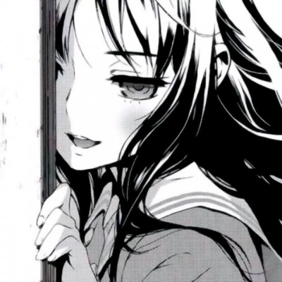 15张黑白动漫女生头像 高冷霸气又带丧感