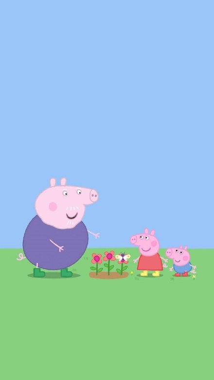 一组可爱的小猪佩奇壁纸合集