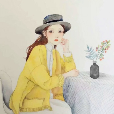 18组个性女生手绘头像 把专属风格画进头像里