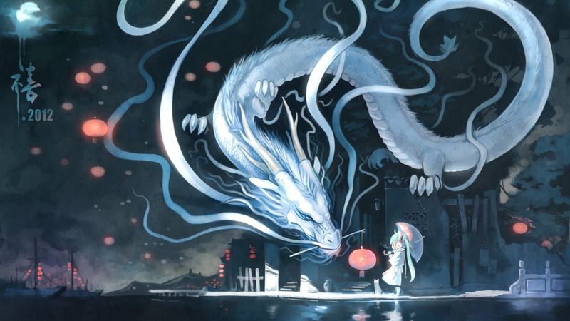 当初音未来遇上冬日巨龙