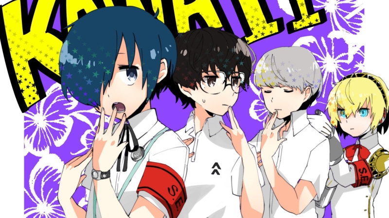 女神异闻录系列主角与爱吉斯高清壁纸合集