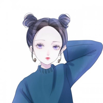 6张超有氛围感的文艺风动漫手绘女生头像 适合当微信头像