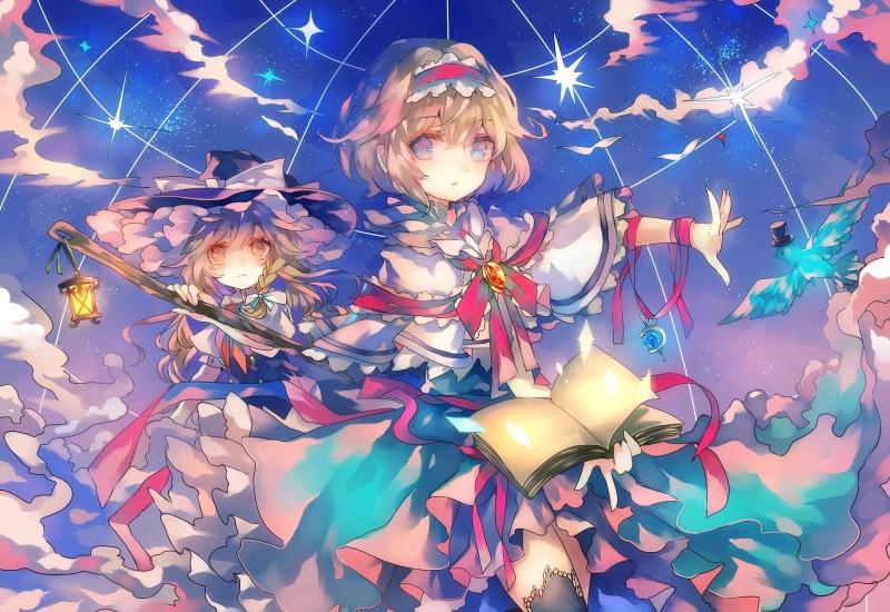 《东方project爱丽丝和魔理沙高清壁纸合集》