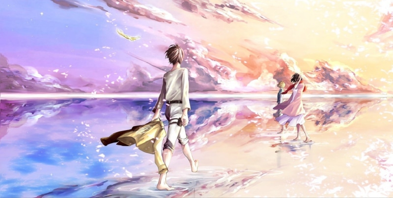 进击的巨人高清壁纸合集：艾伦、三笠、阿尔敏等角色亮相