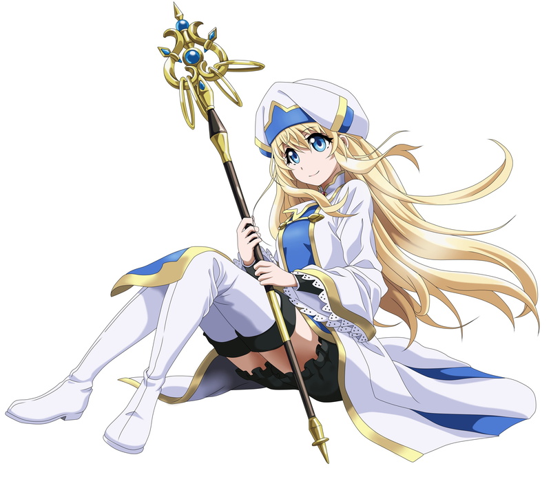 《哥布林杀手》神官小姐姐高清壁纸 金发蓝眼少女2K质感拉满