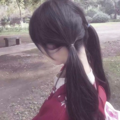 10张高清真人双马尾闺蜜背影头像 快和你的搭子安排上