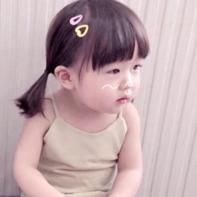 超治愈！10张高清可爱萌娃女孩QQ头像精选