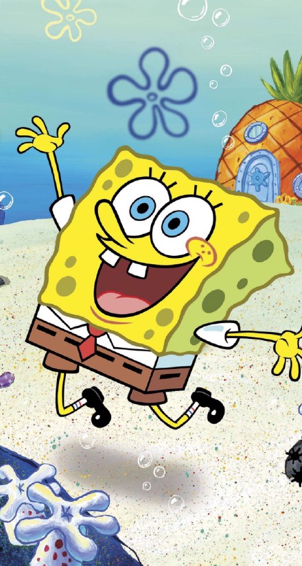 分享一组超治愈的海绵宝宝主题壁纸