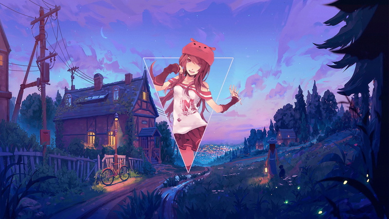 二次元少女数字艺术壁纸合集