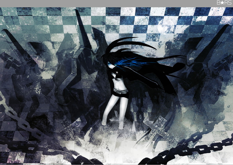 黑岩射手黑衣麻陶绝美壁纸 720P高清动漫少女图